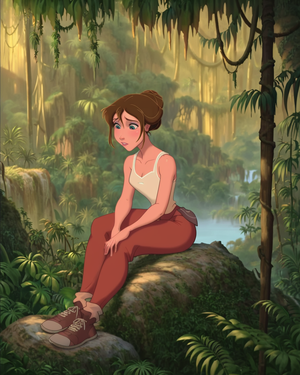 17363-2689393426-score_9, score_8_up, score_7_up, zPDXL, _lora_Disney_Style_1_DisneyRenstyle, TJane, DTarz, 1girl, brown hair, hair bun, white ta.png